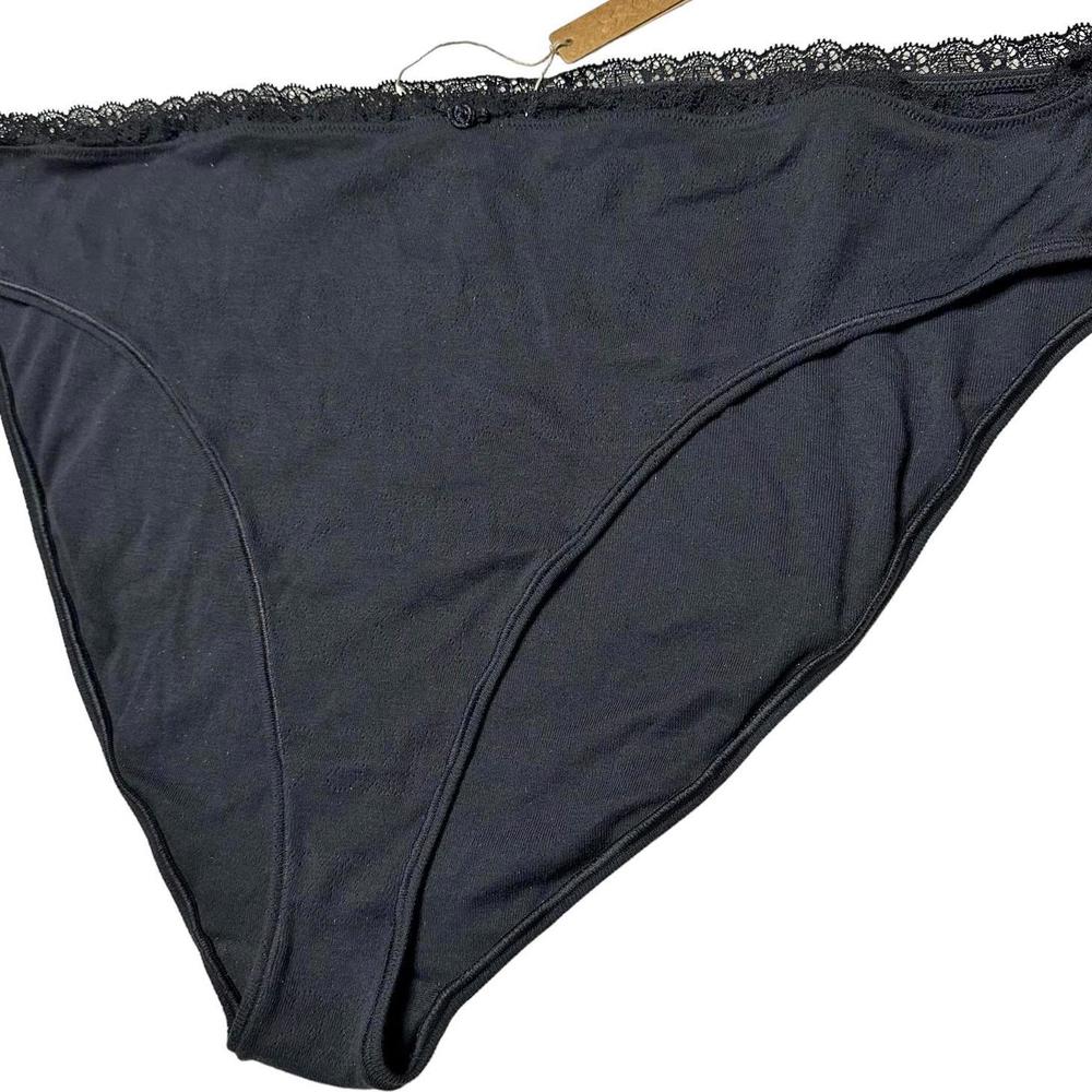 NWT Skims Lace Pointelle Logo Cotton Full Brief Women 4X
